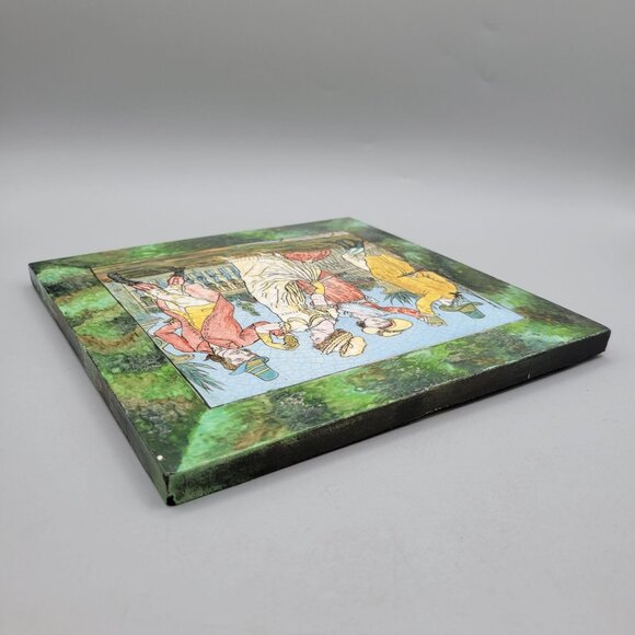 Antique Mintons China Works Tile The First Quadrille at Almacks London Regency - Picture 8 of 15